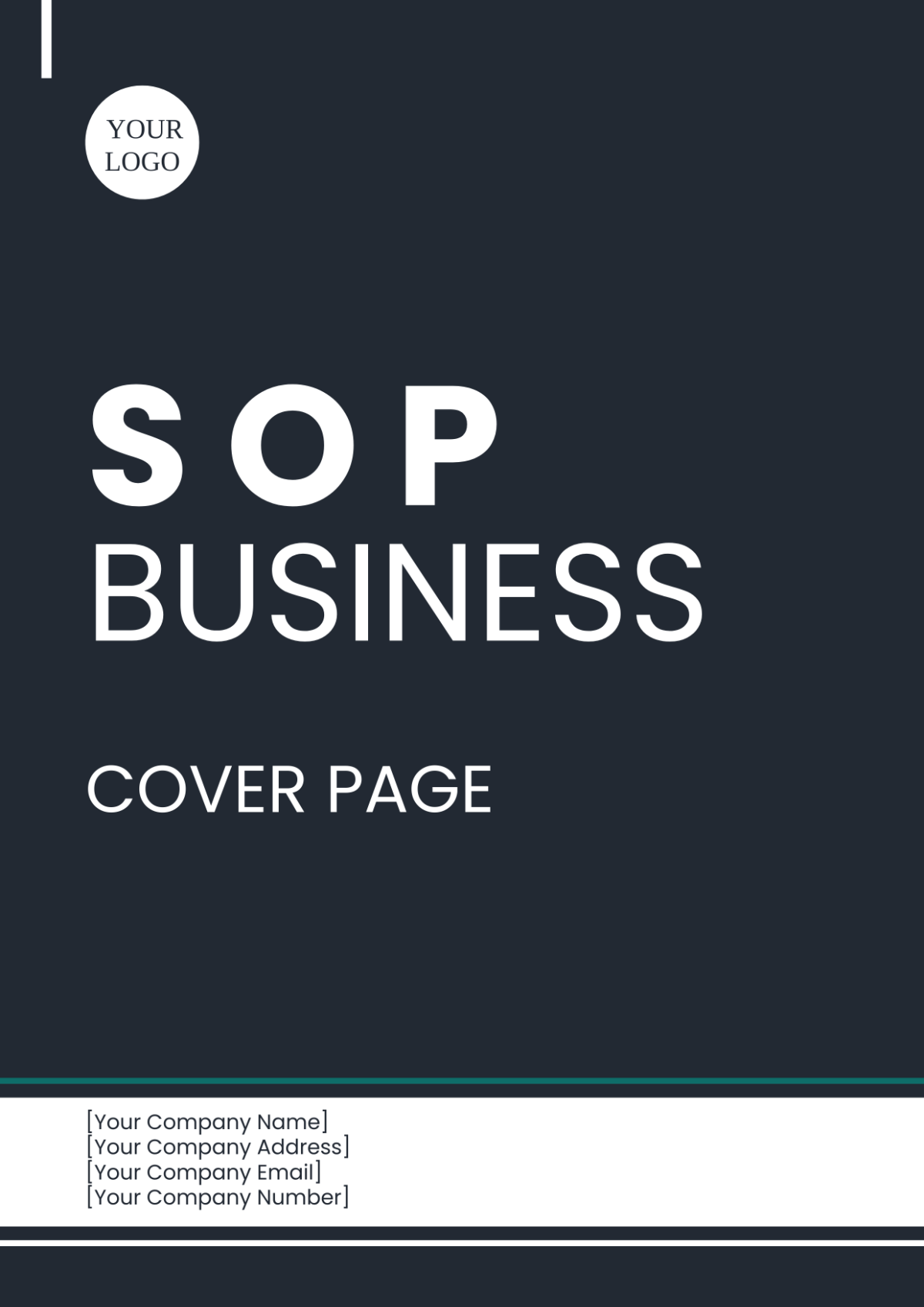 SOP Business Cover Page