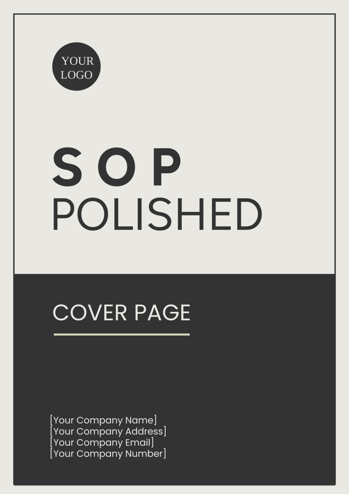 SOP Polished Cover Page