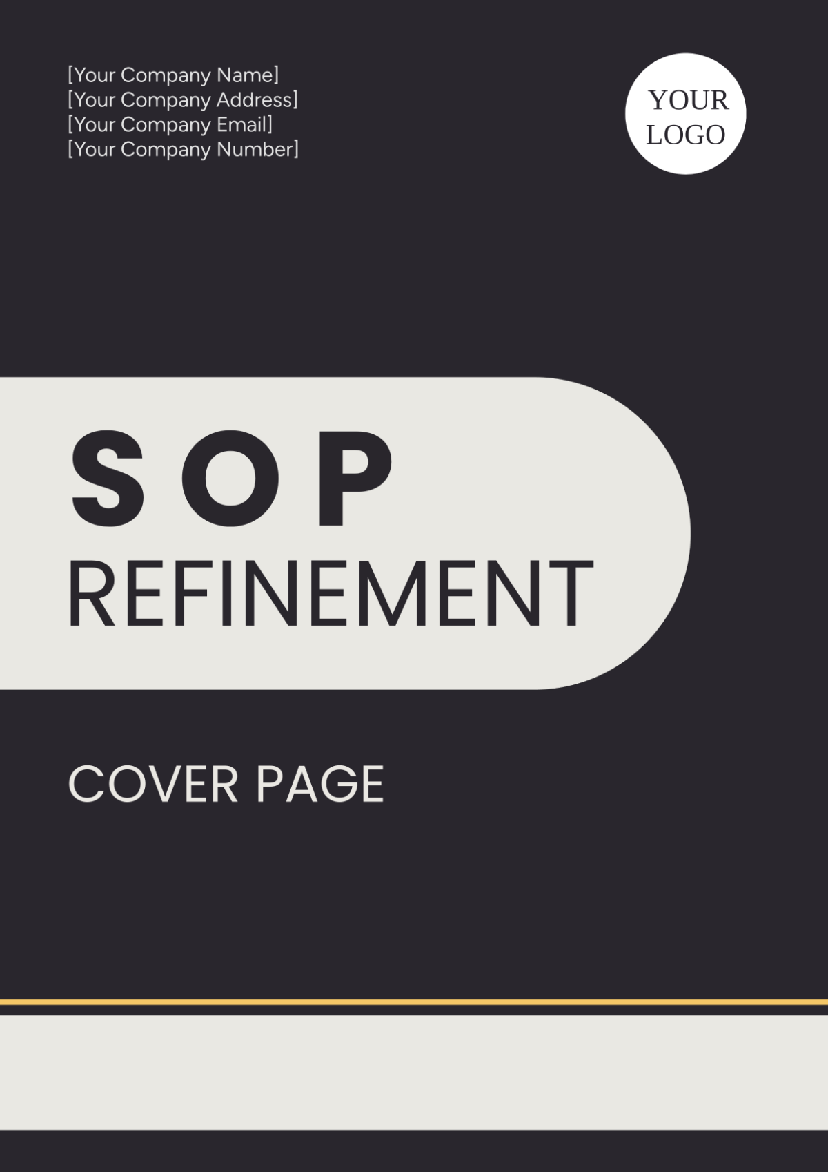 SOP Refinement Cover Page