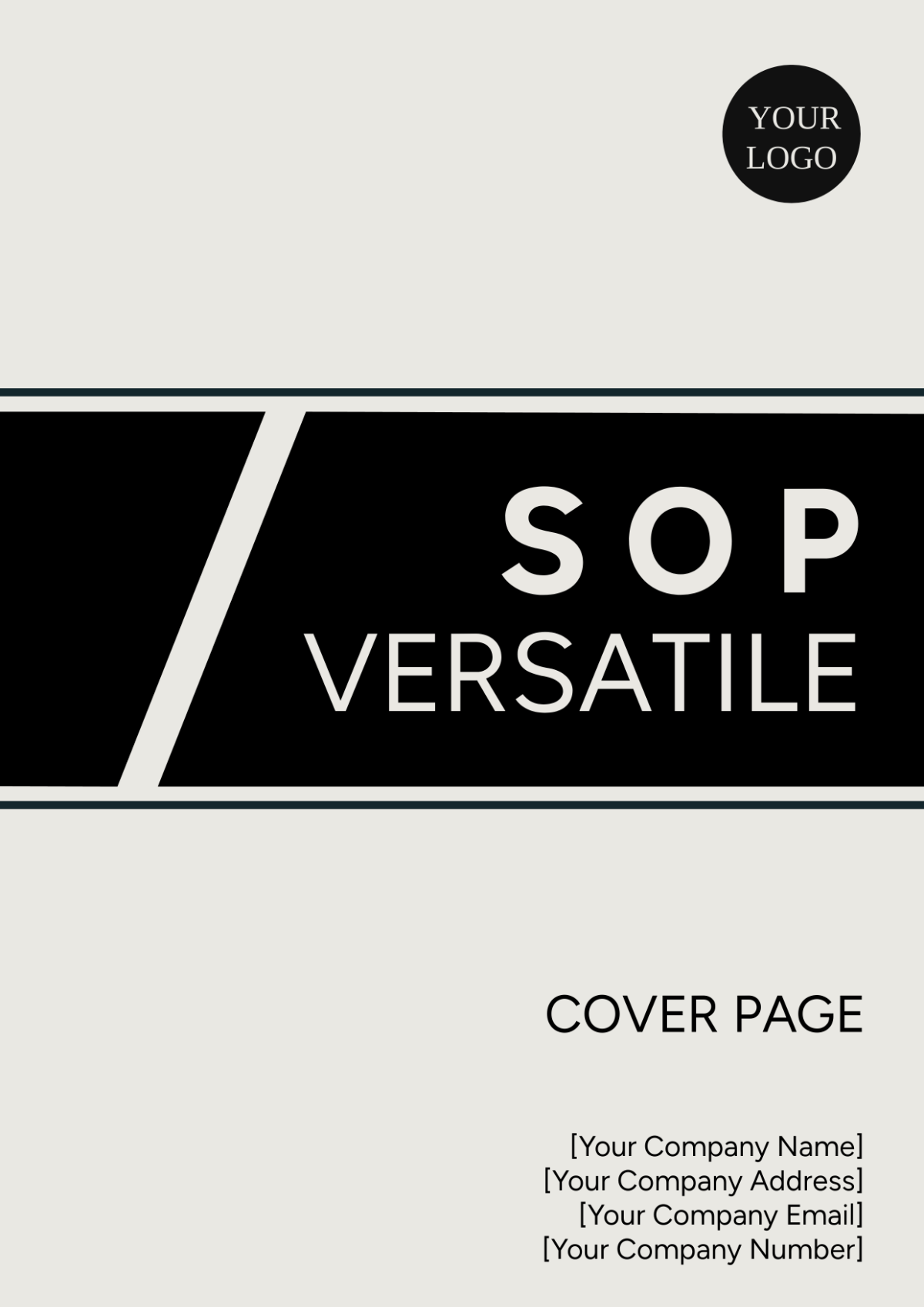 SOP Versatile Cover Page