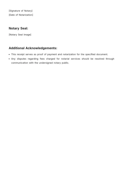 Free Notary Receipt Invoice Template & AI Invoice Maker