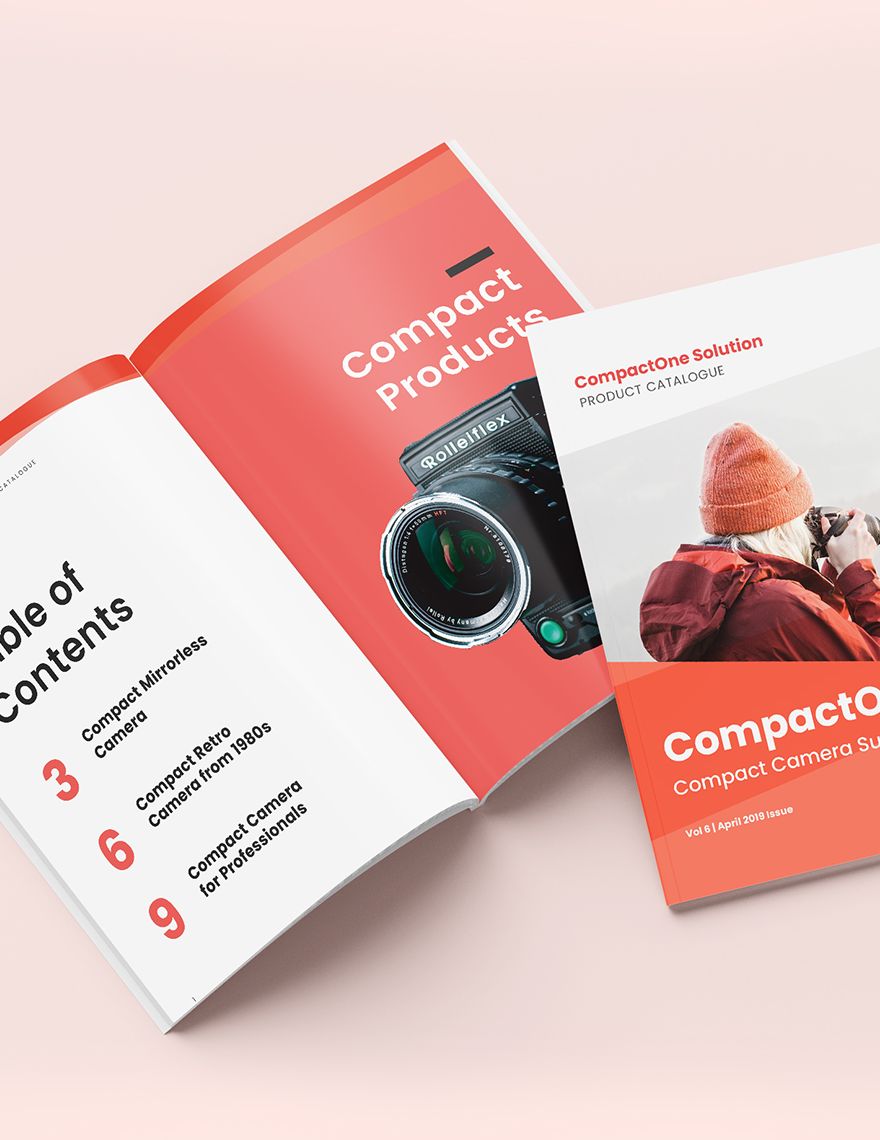 Compact Product Catalogue Template