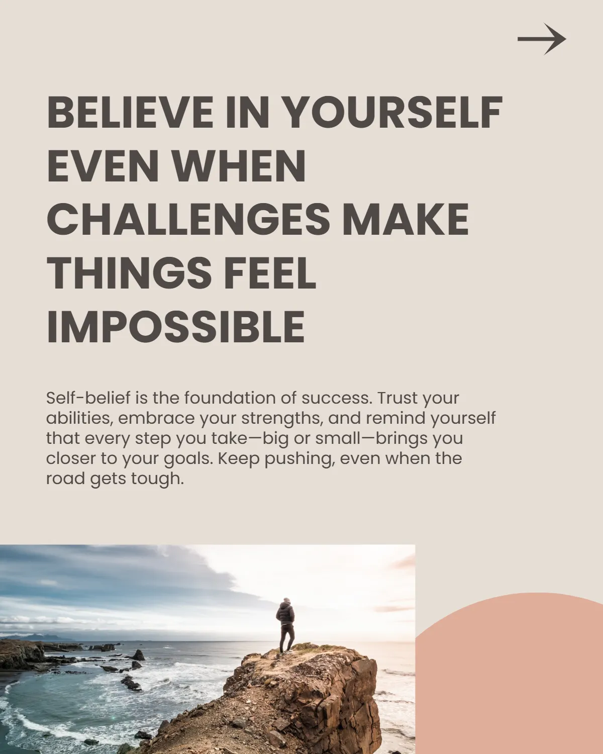 Free Motivational Instagram Carousel Post Template to Edit Online