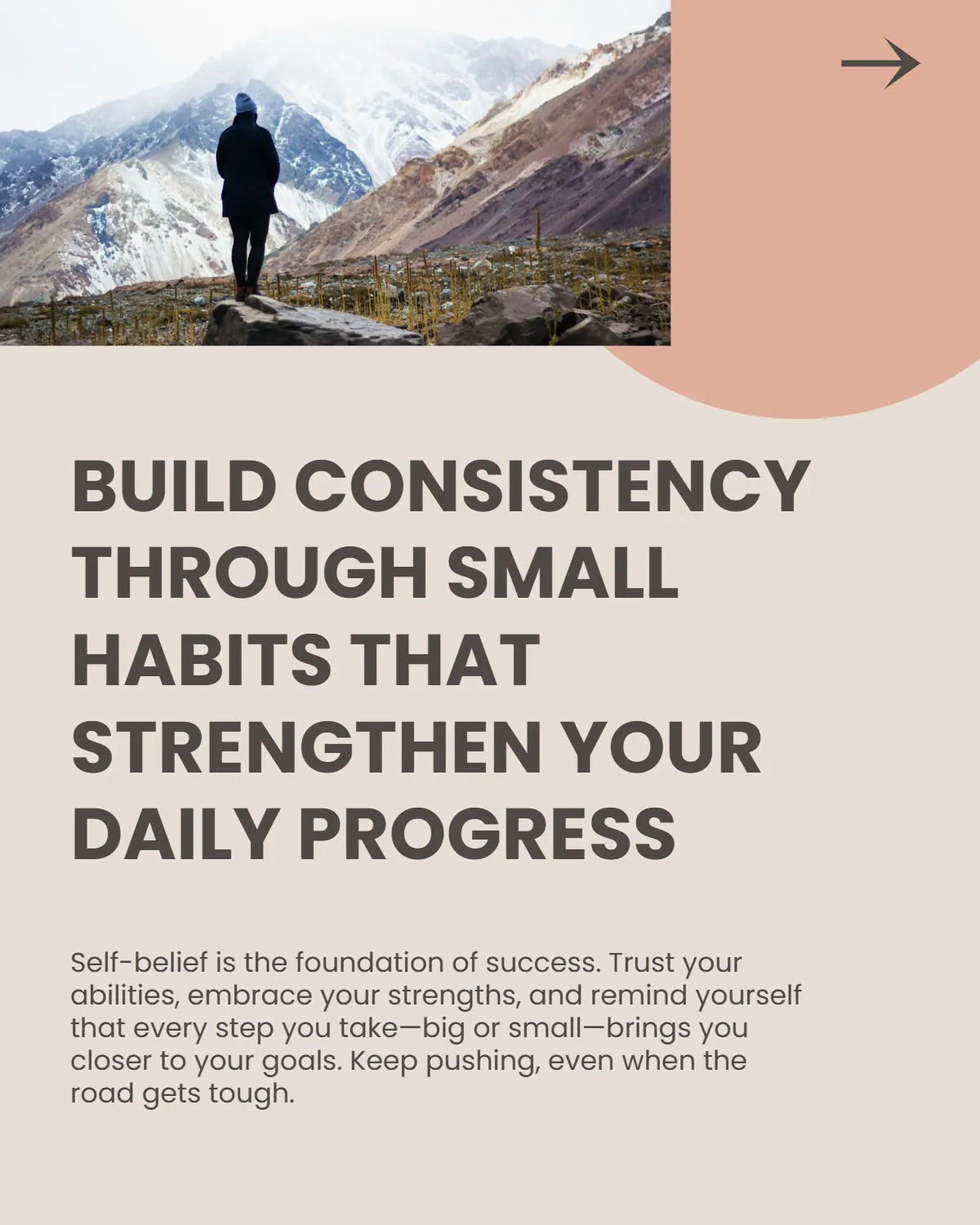 Free Motivational Instagram Carousel Post Template to Edit Online