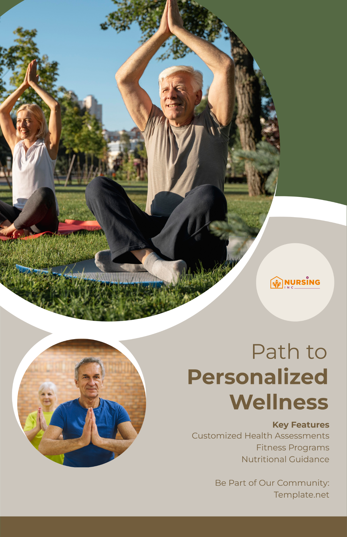 Free Tailored Wellness and Health Plans Poster Template