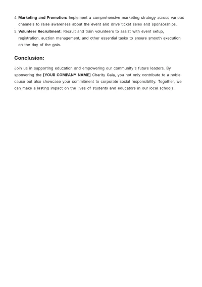 Free Executive Summary for Event Proposal Template to Edit Online