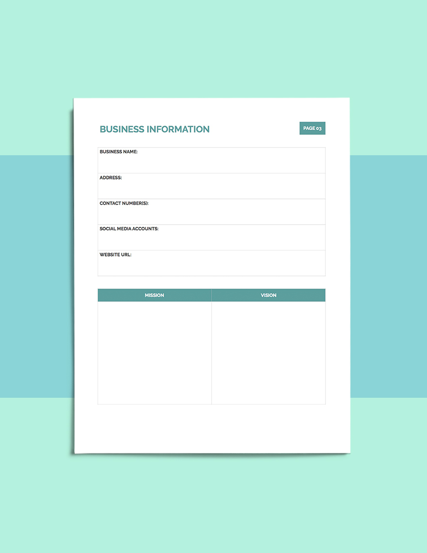 Yearly Marketing Planner Template
