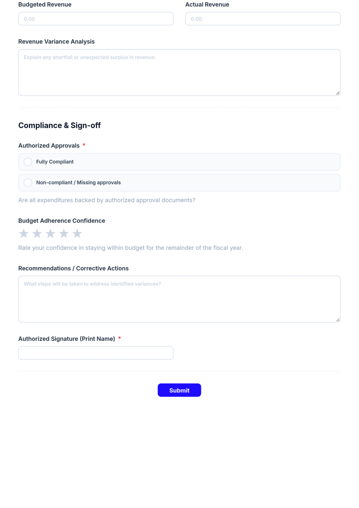 Free Finance Budget Control Checklist Template & AI Maker Free Finance Budget Control Checklist Template & AI Maker