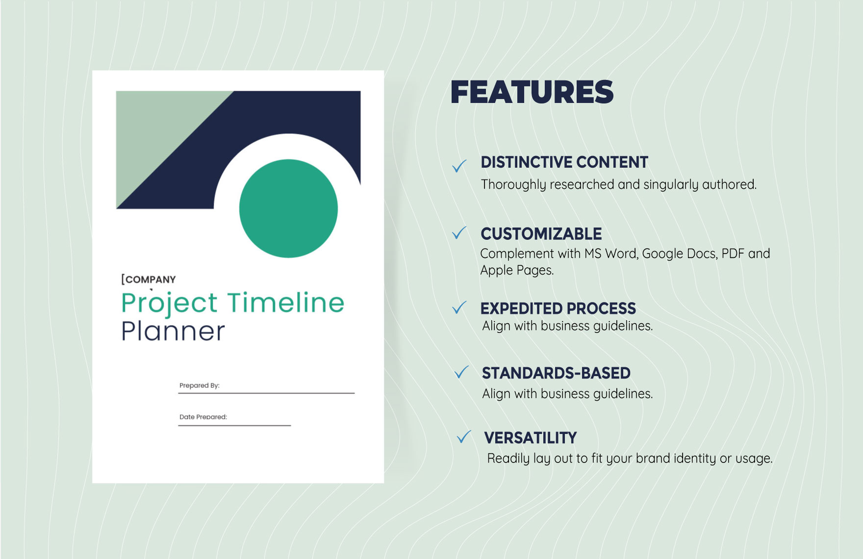 Project Timeline Planner Template