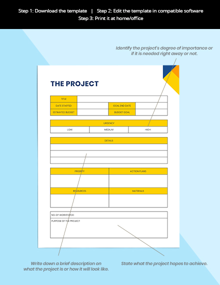 Sample Monthly Project Planner Template - Word, Apple Pages | Template.net