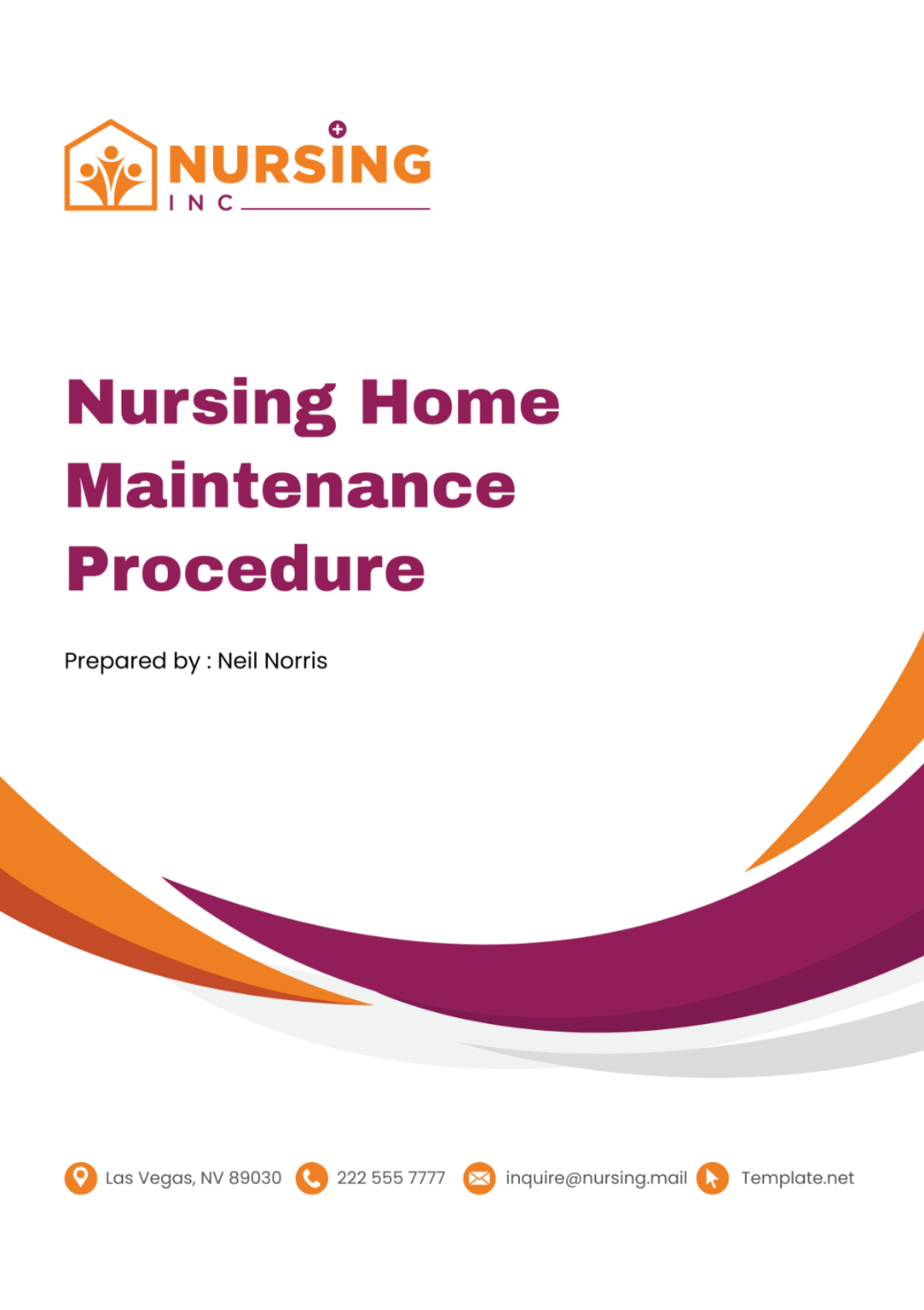 Nursing Home Maintenance Procedure Template - Edit Online & Download