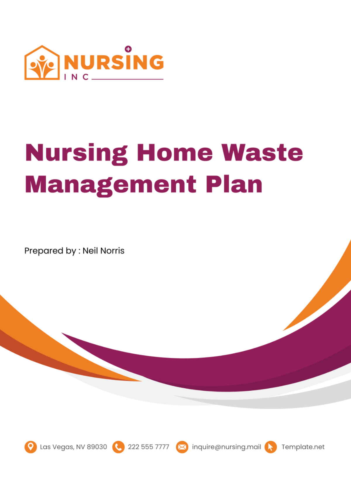 Nursing Home Waste Management Plan Template