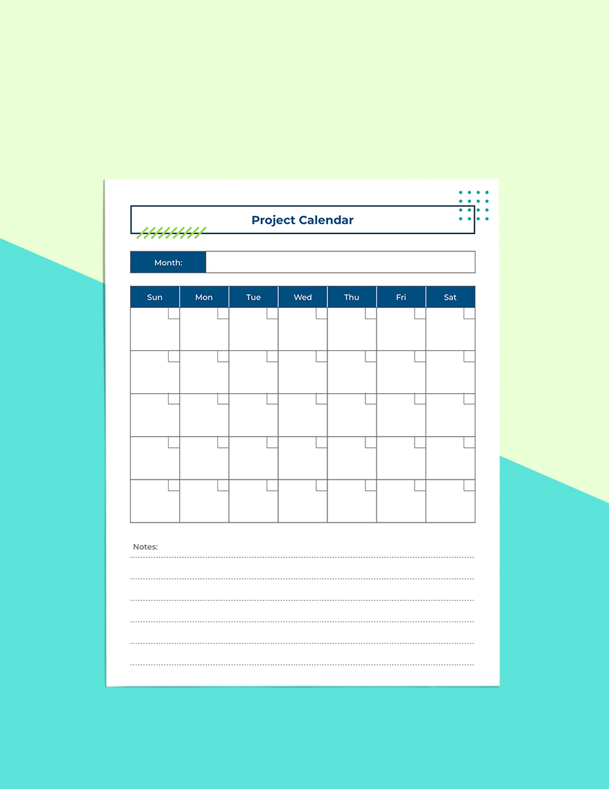 Digital Project Planner Template