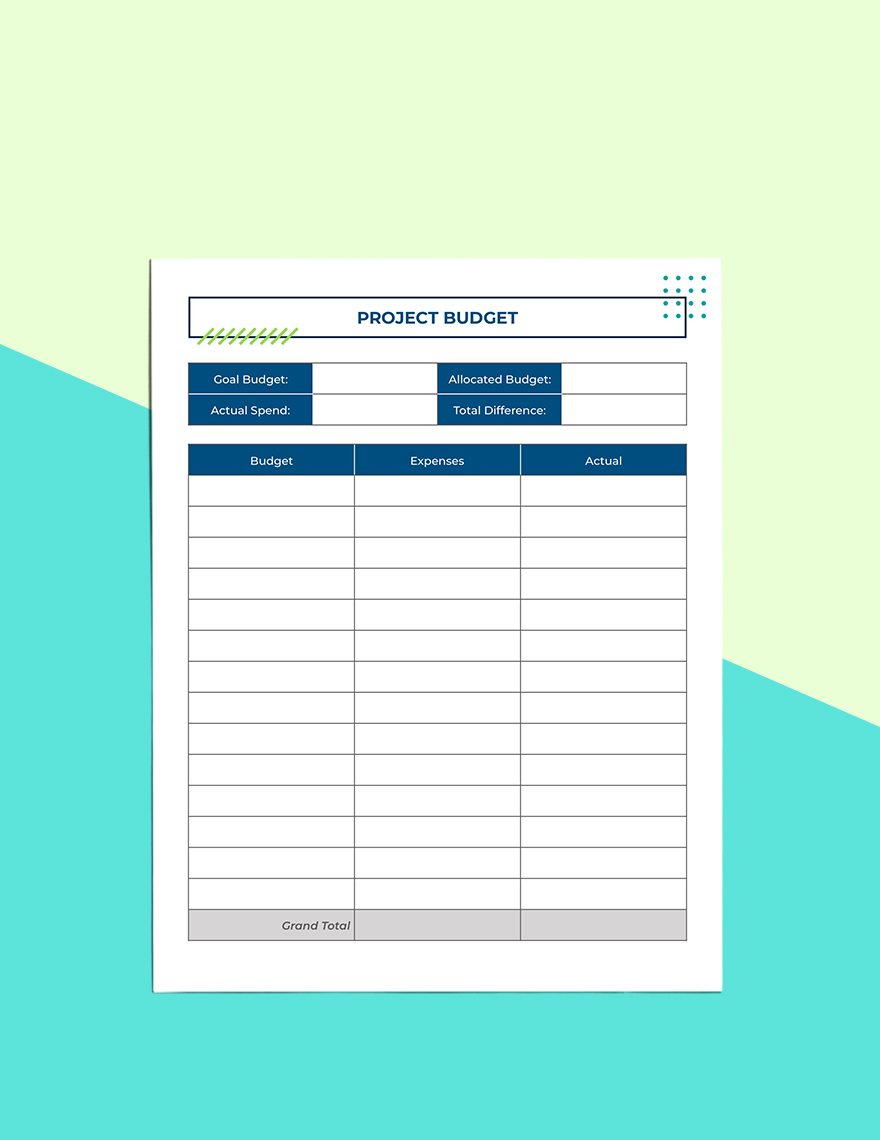 Digital Project Planner Example