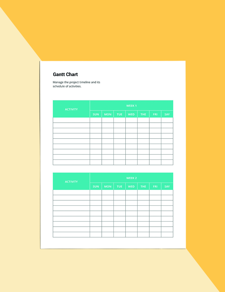 Basic Project Planner Template
