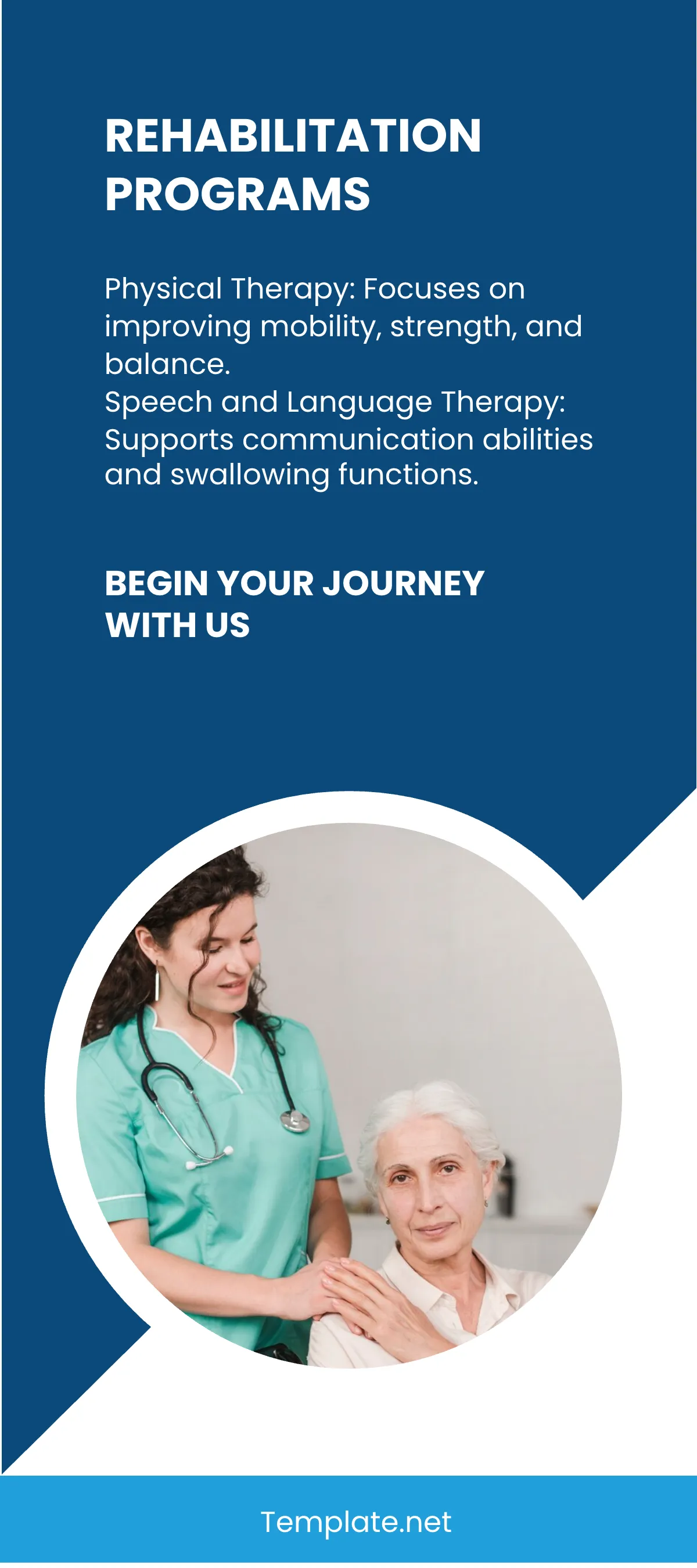 Free A Guide to Our Rehabilitation Services Rack Card Template to Edit Online