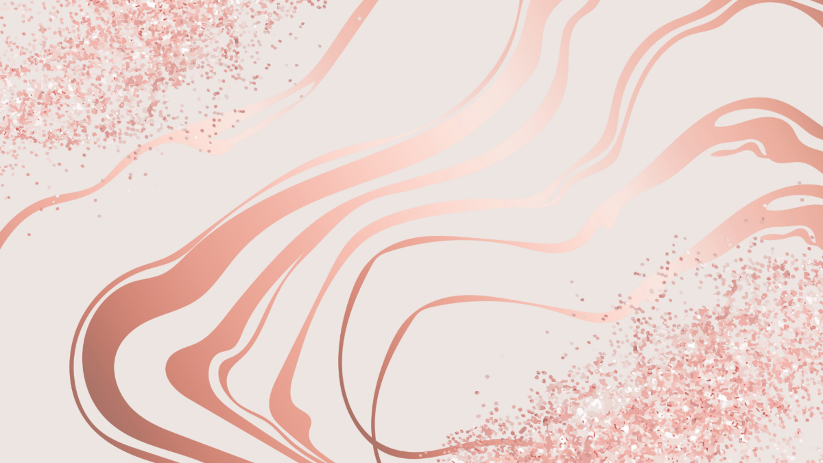 White And Rose Gold Background