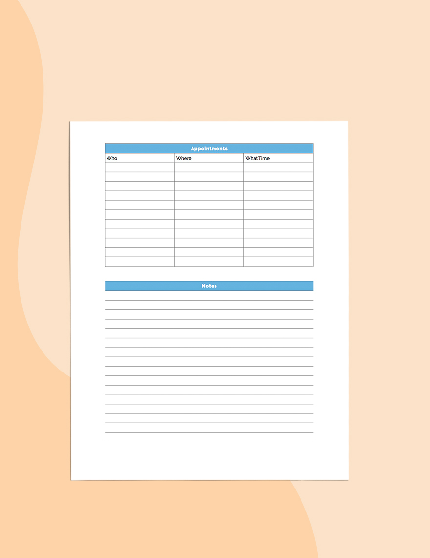Basic Schedule Planner Template - Download in Word, PDF, Apple Pages ...