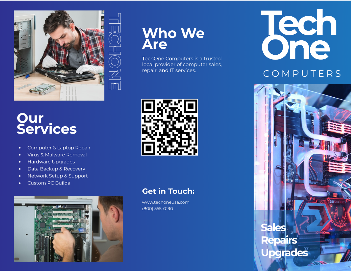 Free Computer Brochure Template