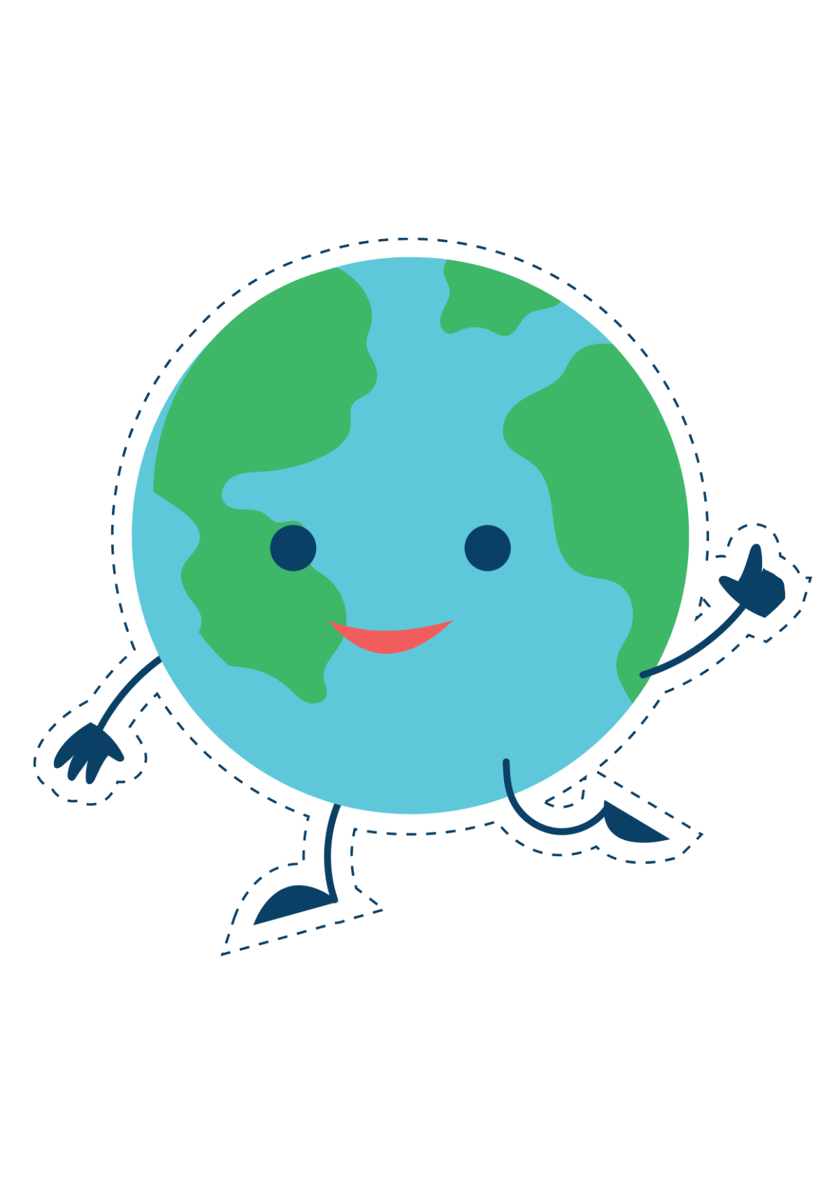 Cut Out Earth Day Template