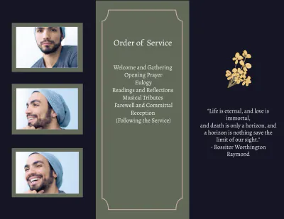 Free Funeral Brochure to Edit Online