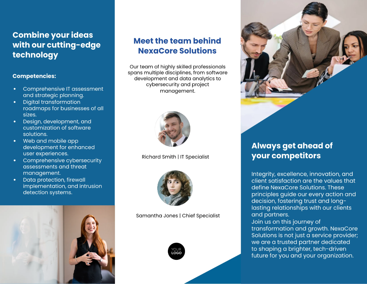 Free Brochure Layout Template to Edit Online