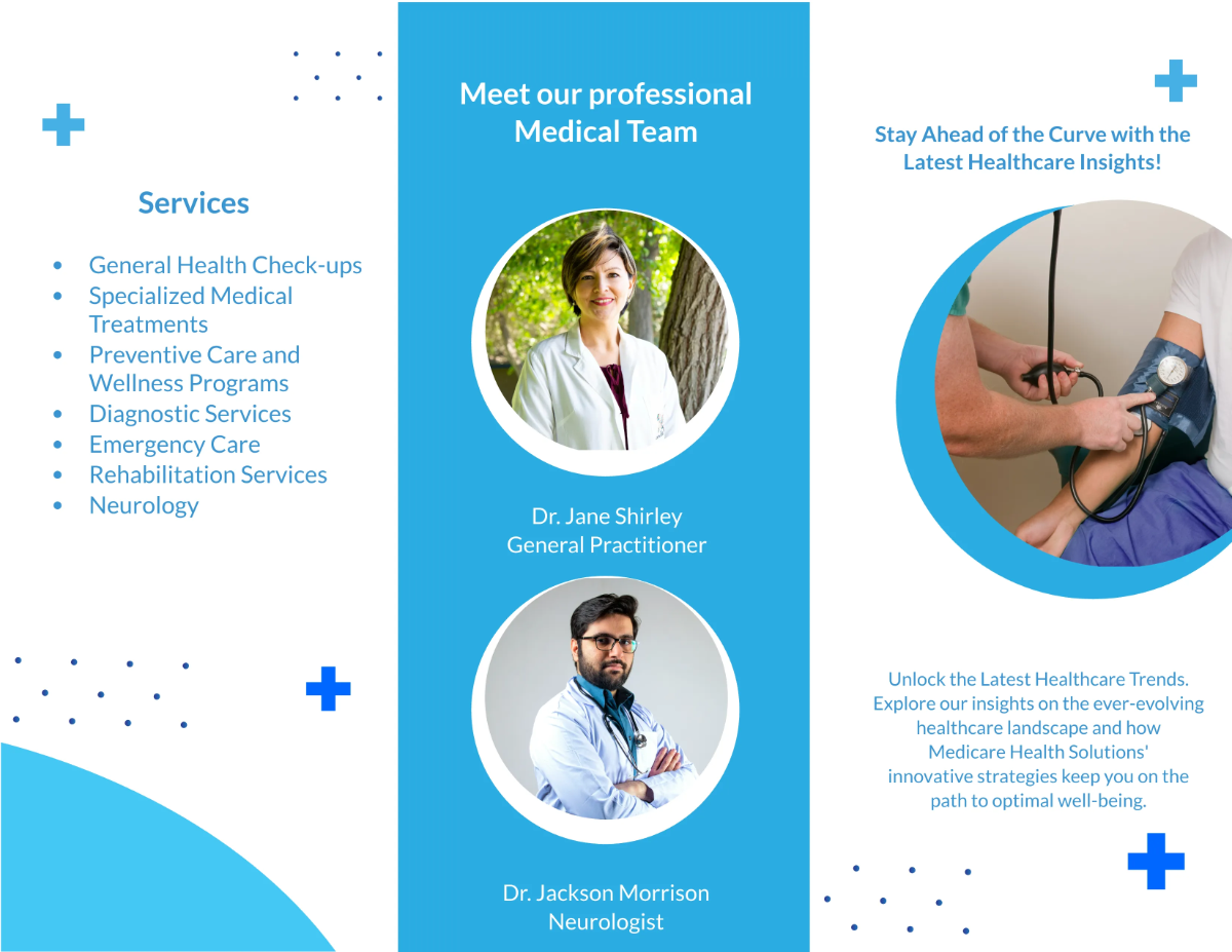 Free Medical Brochure Template to Edit Online