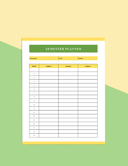 Printable Student Planner Template - Word, Apple Pages | Template.net