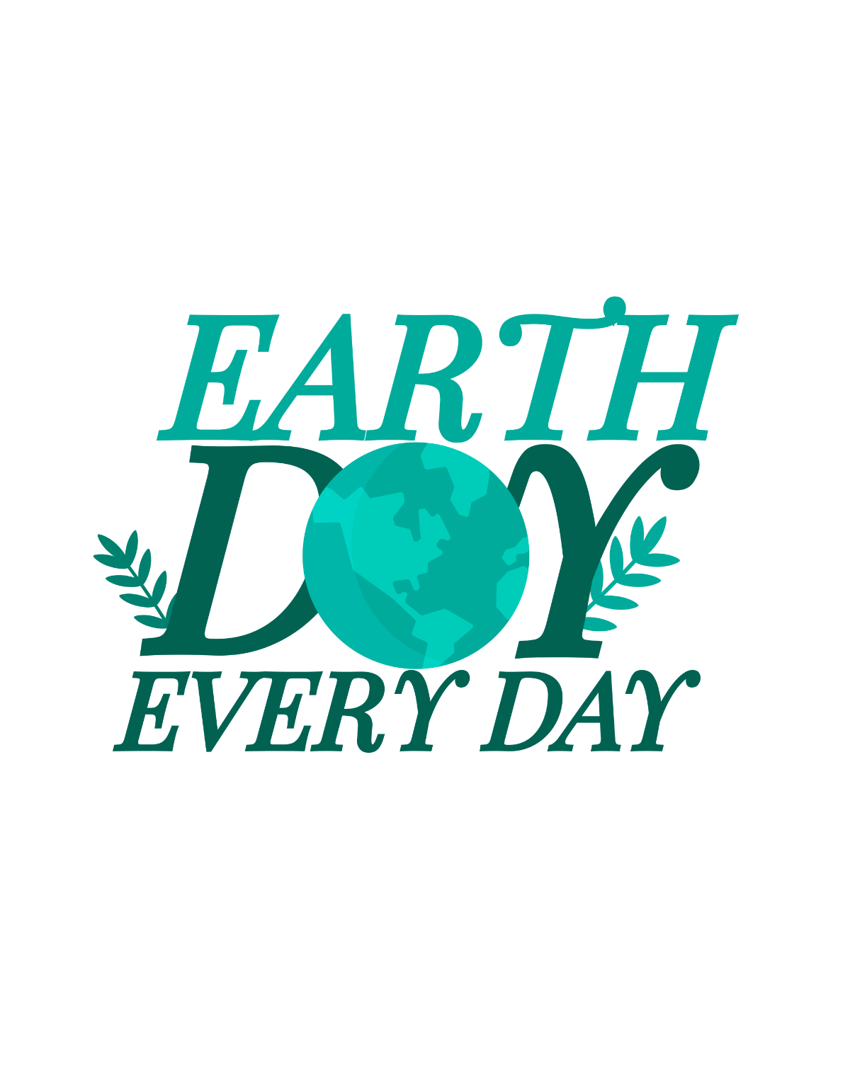 Earth Day T Shirt Design Template