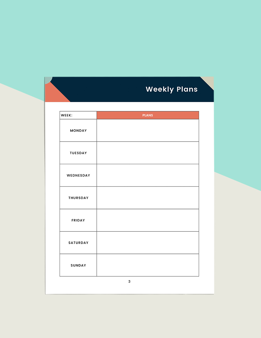printable Personal Planner Download