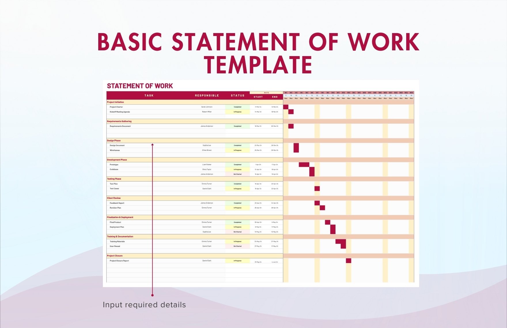 Basic Statement of Work Template