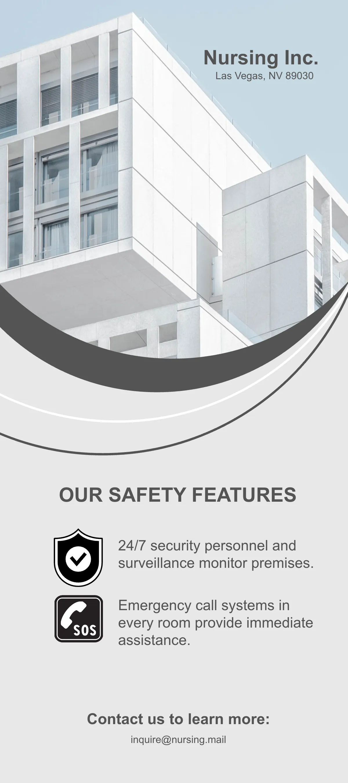 Free Resident Safety and Security Features Rack Card Template to Edit Online