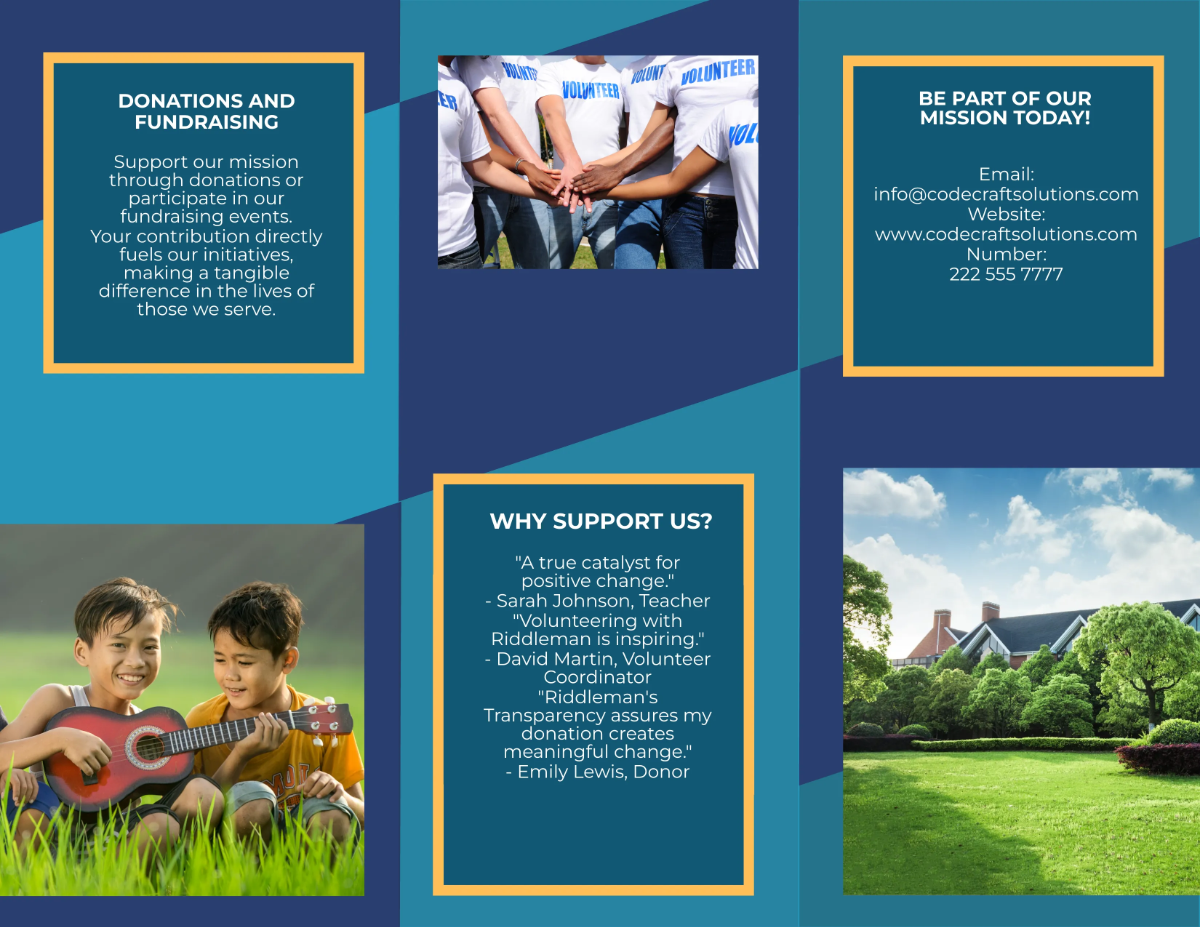 Free Sample Brochure Template to Edit Online
