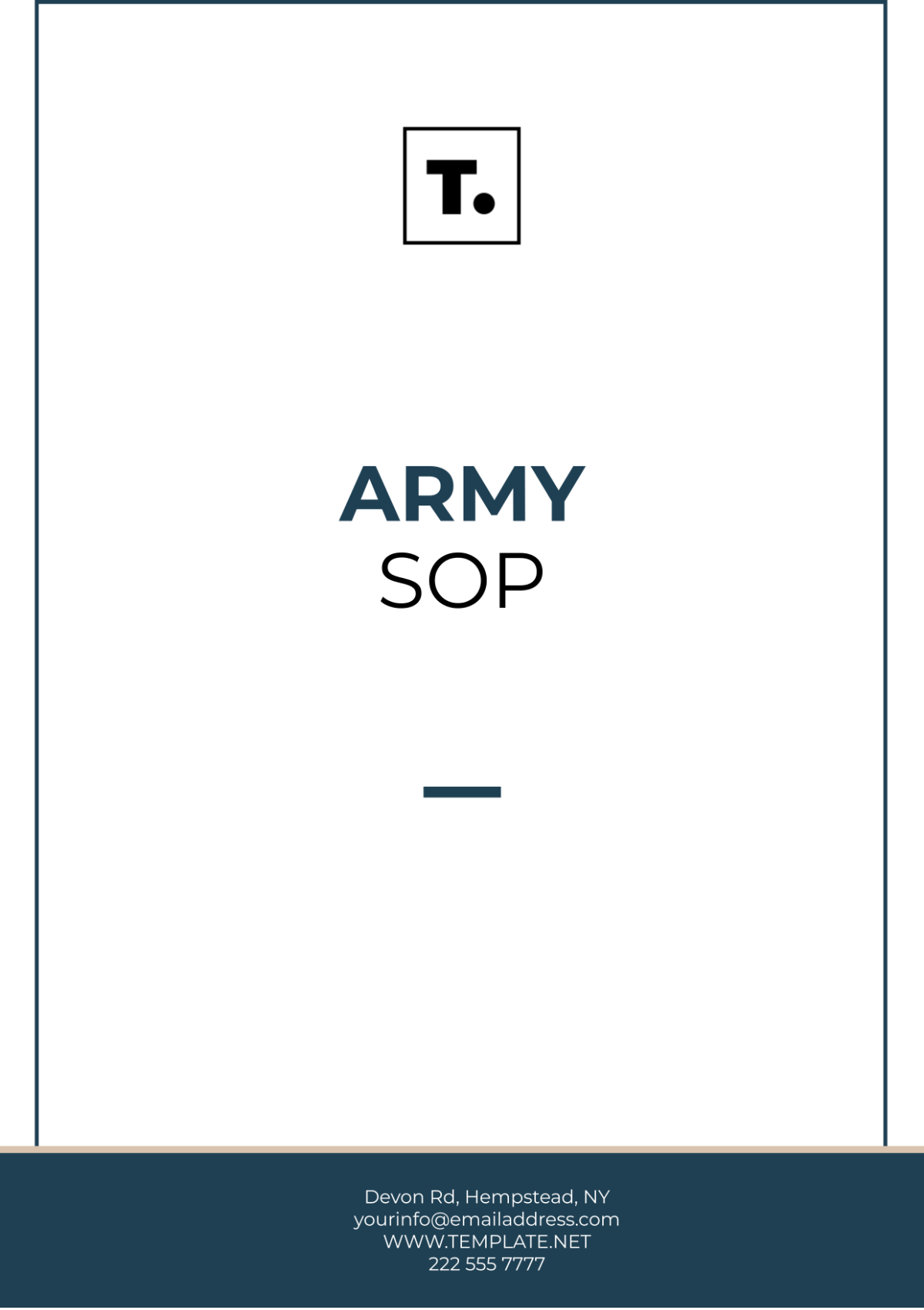 Free Military SOP Template - Edit Online & Download | Template.net