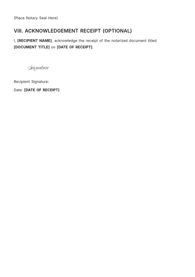 Free Certified Notary Public Template to Edit Online
