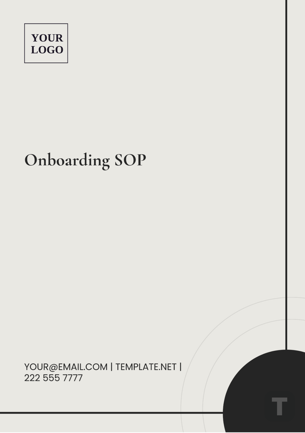 Onboarding SOP Template - Edit Online & Download