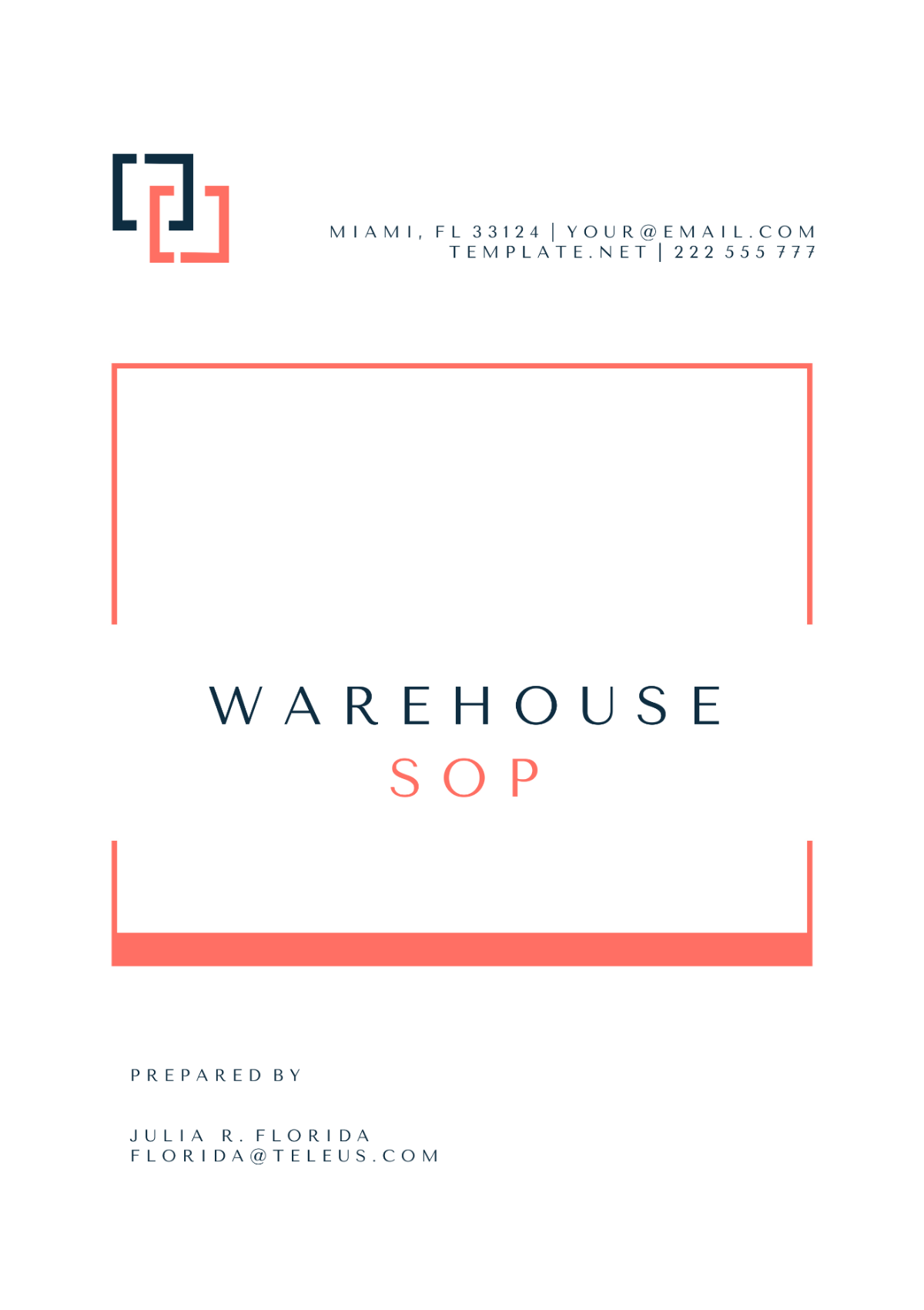 Warehouse SOP Template