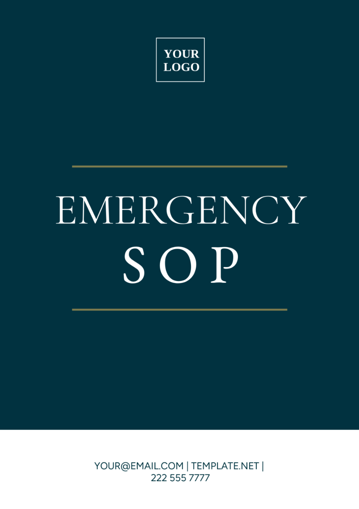 Emergency SOP Template