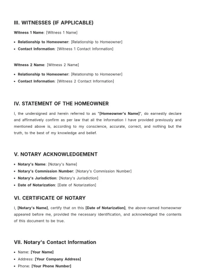 Free Notary Public For Address Change Template to Edit Online