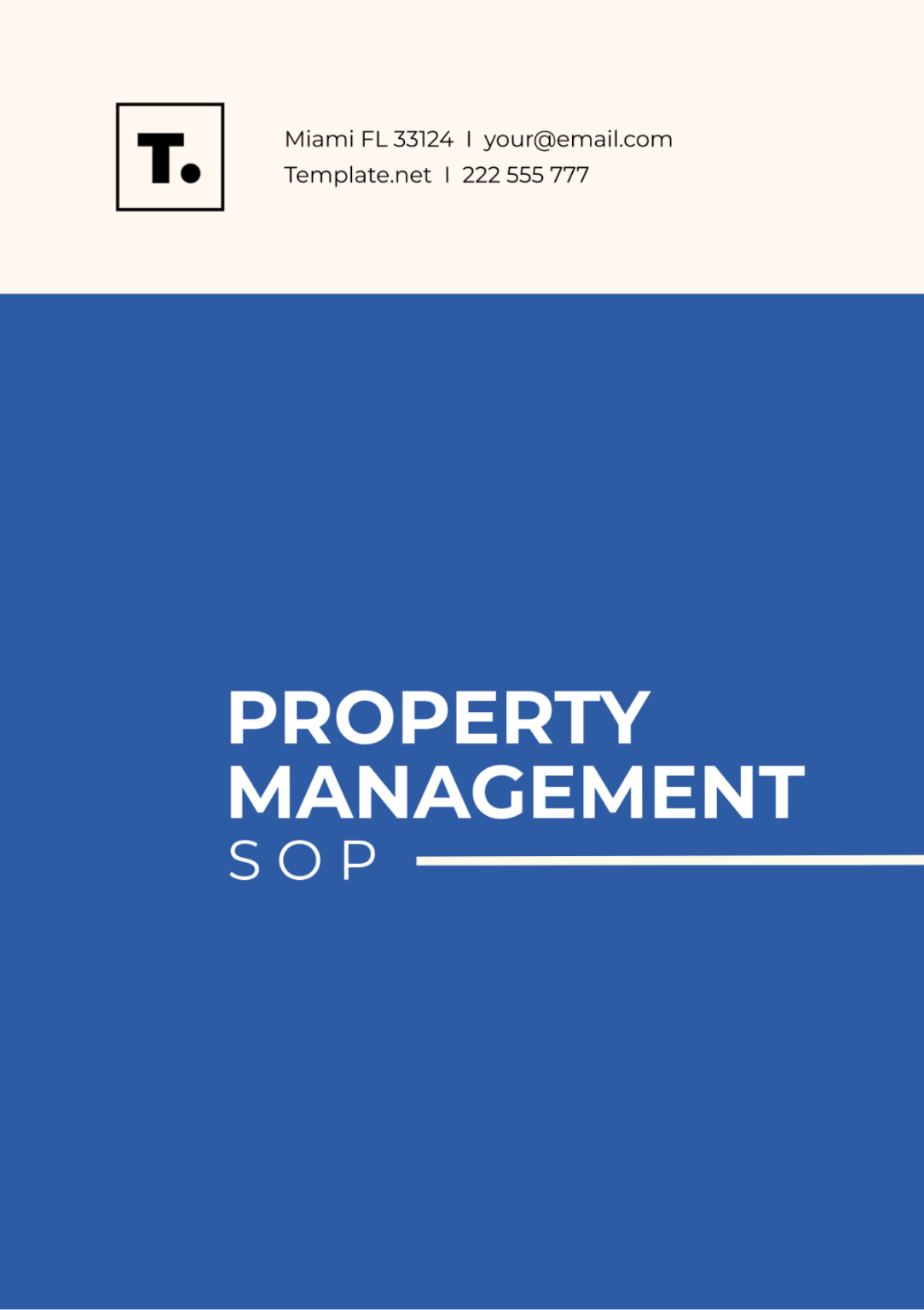 Property Management SOP Template