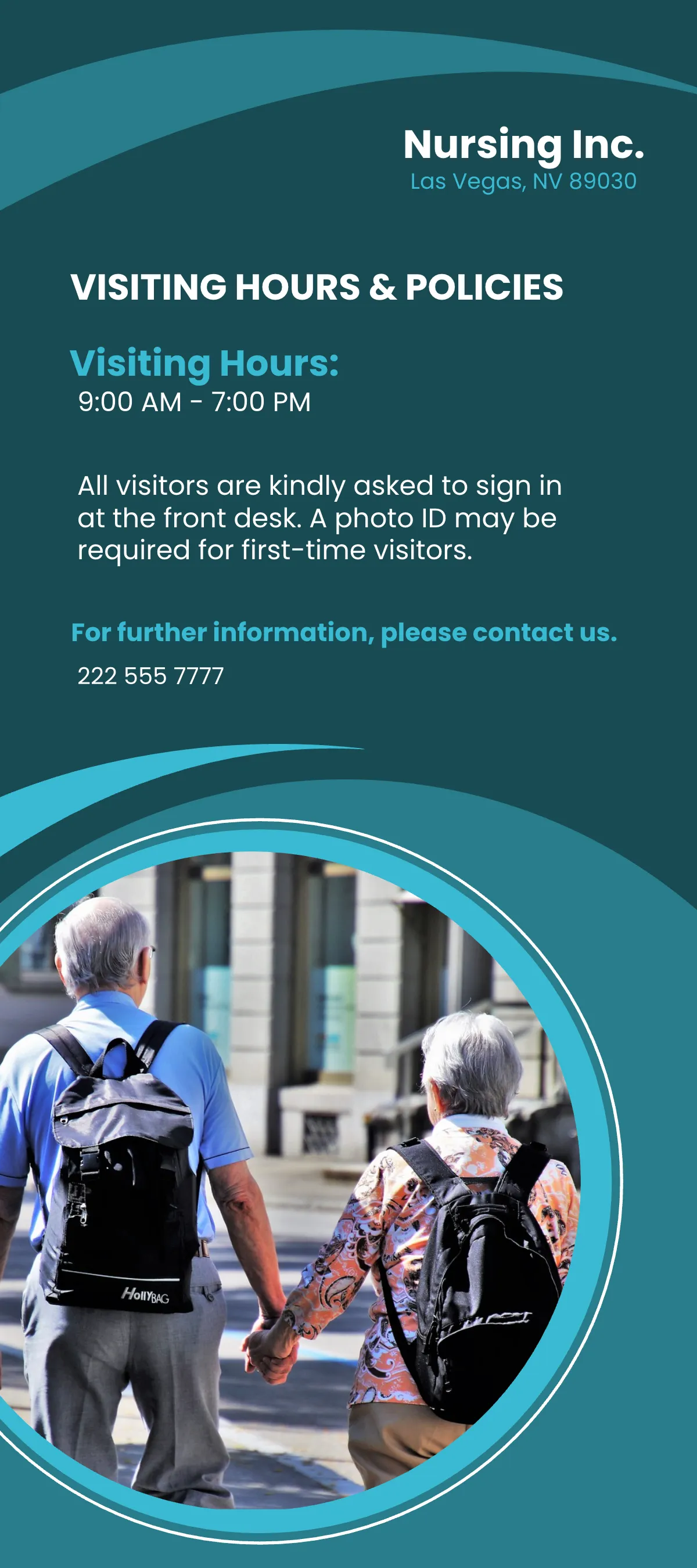 Free Family and Visitor Information Guide Rack Card Template to Edit Online