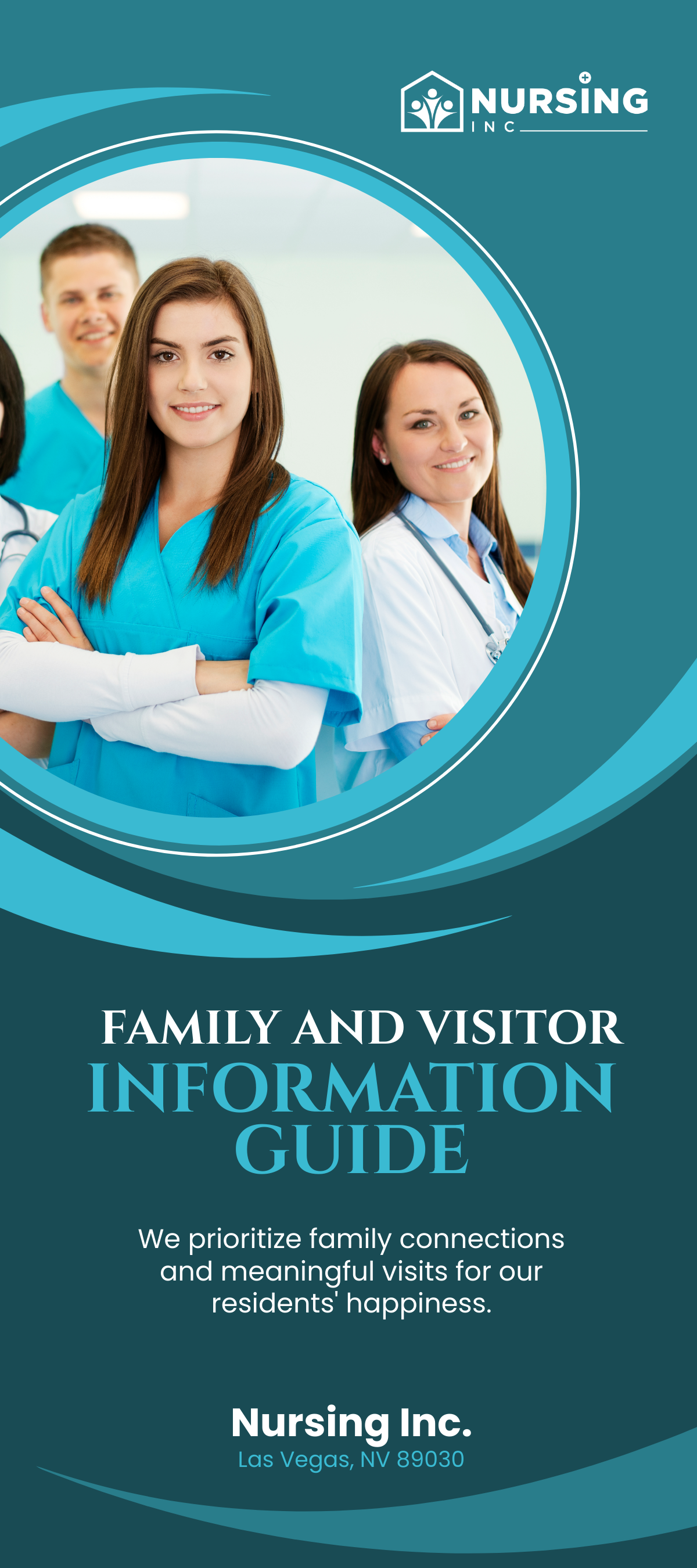 Family and Visitor Information Guide Rack Card Template
