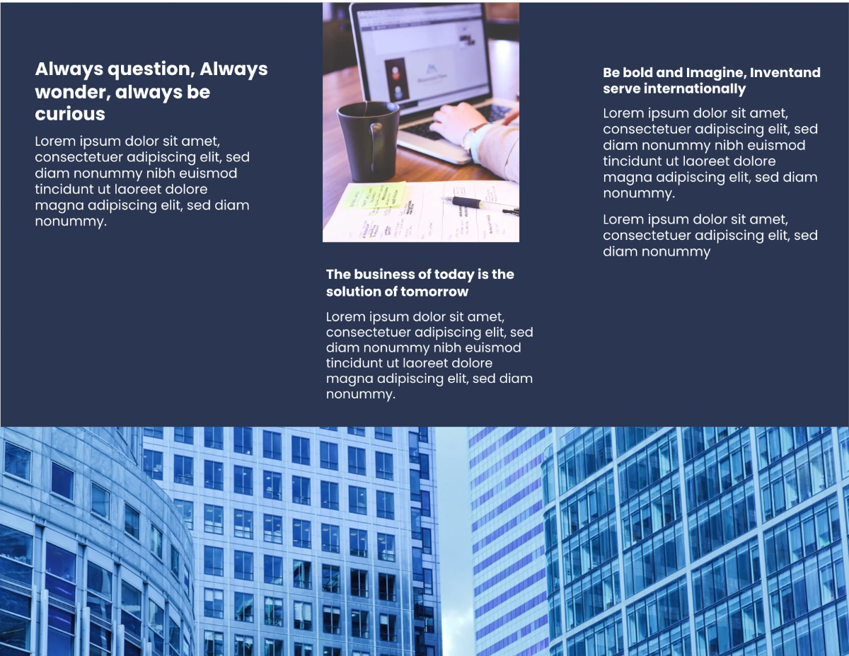 Free Corporate Brochure Template to Edit Online