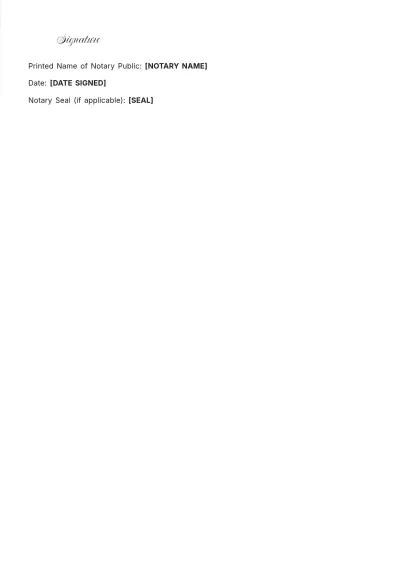 Free Notary Public For Death Certificate Template to Edit Online
