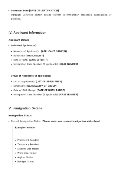 Free Notary Public For Immigration Template to Edit Online