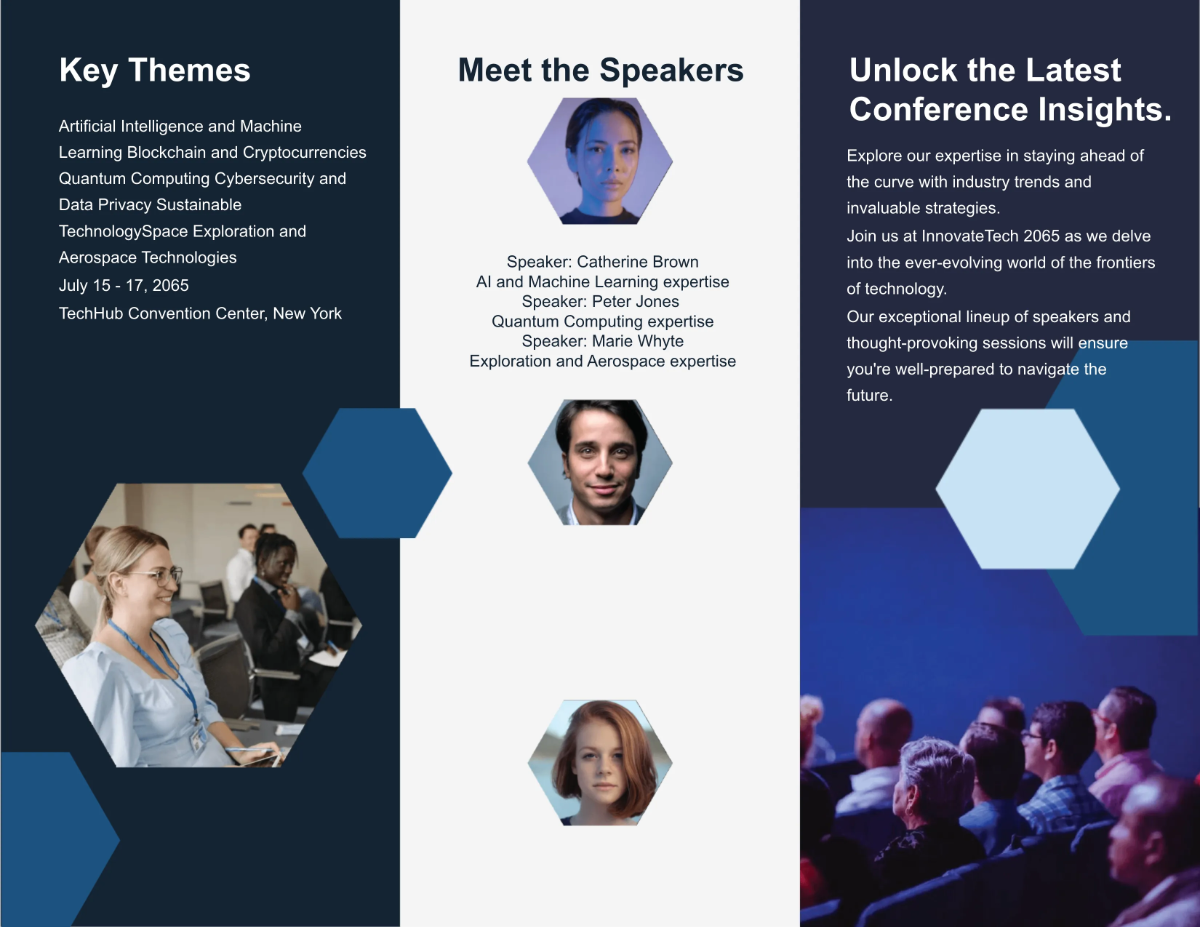 Free Conference Brochure Template to Edit Online