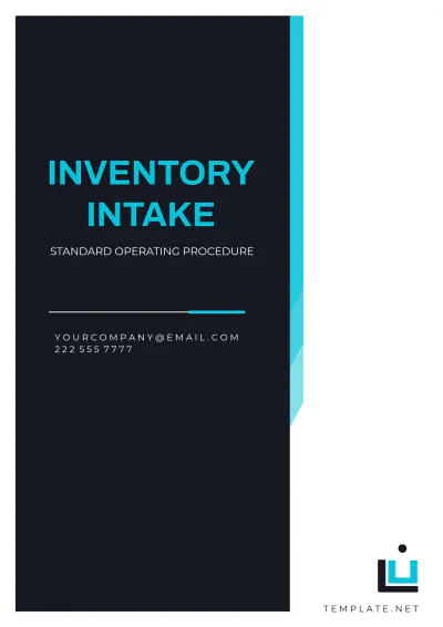 Free Inventory Intake SOP Template to Edit Online