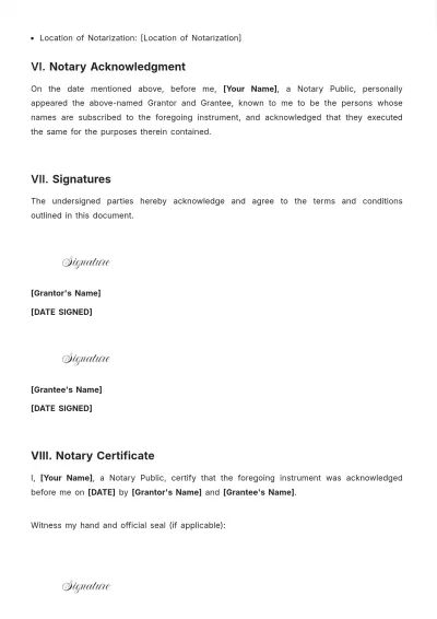 Free Before The Notary Public Template to Edit Online