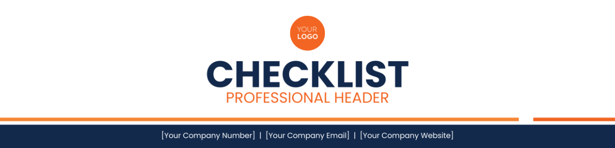 Checklist Professional Header Template