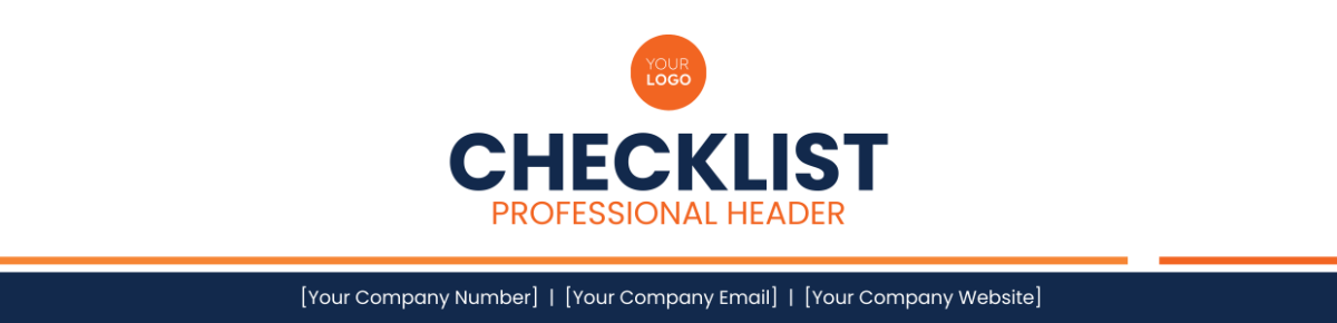 Checklist Professional Header